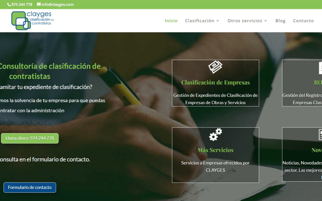 clayges estrena nueva web